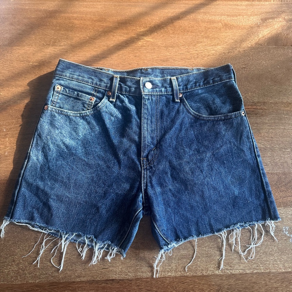 Levi's Blue Denim Cut-Off Shorts